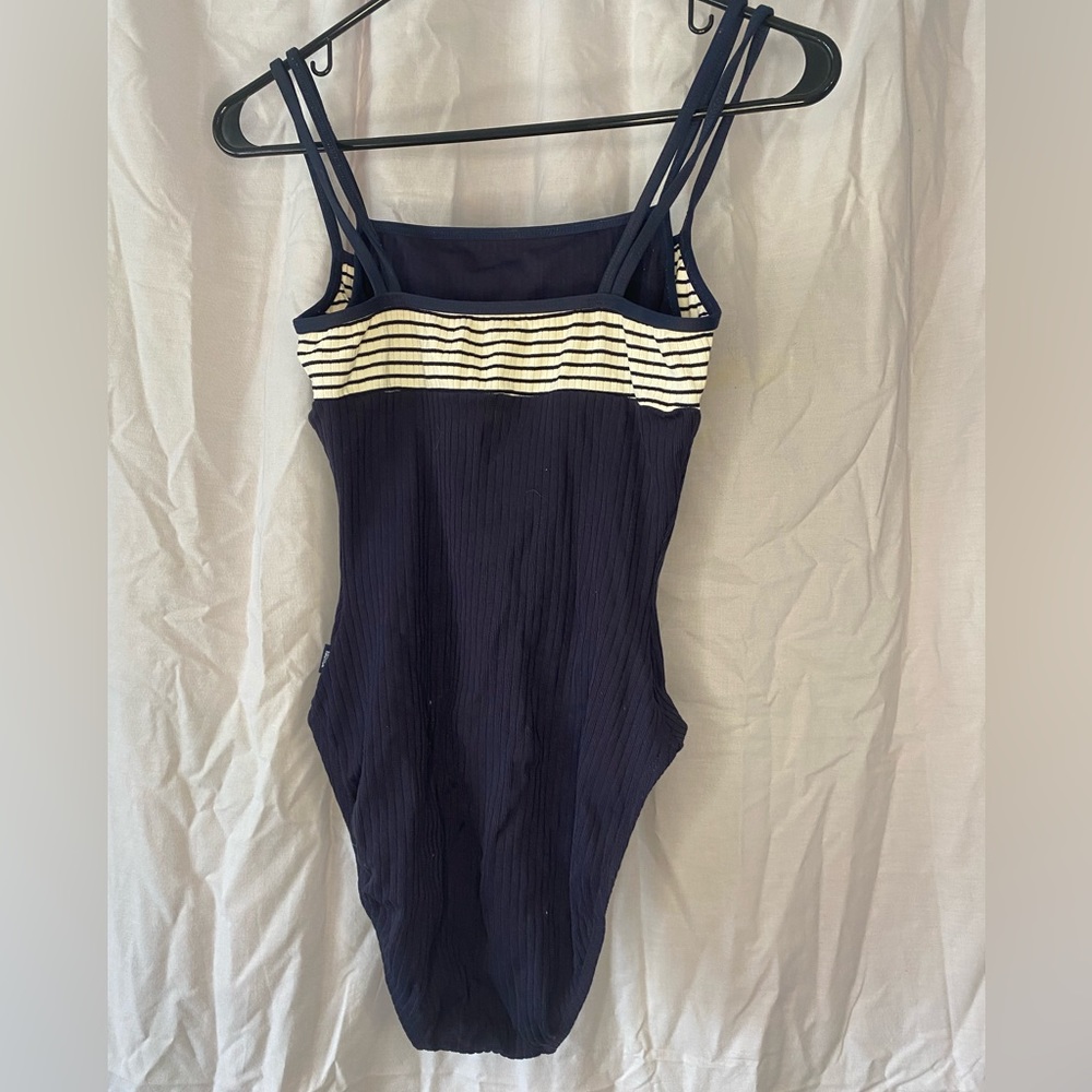 Nautical reversible swimsuit